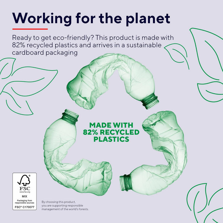 Trust Mydo Leise Funkmaus, 82% aus Recyclingkunststoff, 1000-1800 DPI, Verstaubarer USB Mikroempfäng