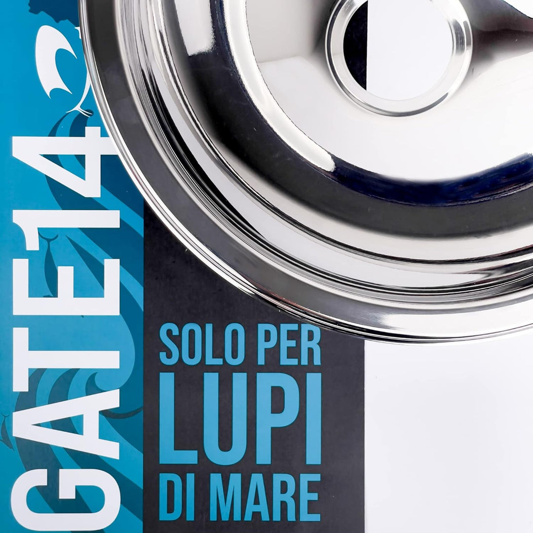 GATE14® Runde halbkugelförmige Einbauspüle aus poliertem Edelstahl 1 Becken 5 l, Halbkugelförmig