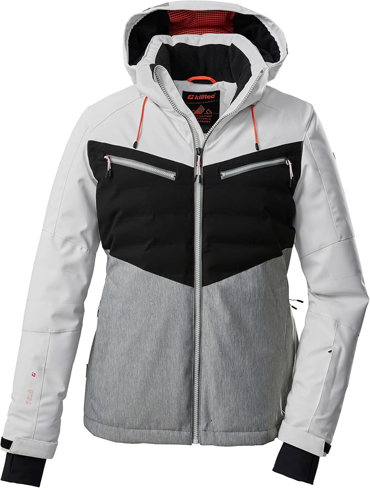 Killtec Damen Ksw 21 Wmn Ski Jckt Skijacke/Funktionsjacke mit abzippbarer Kapuze und Schneefang 42 W
