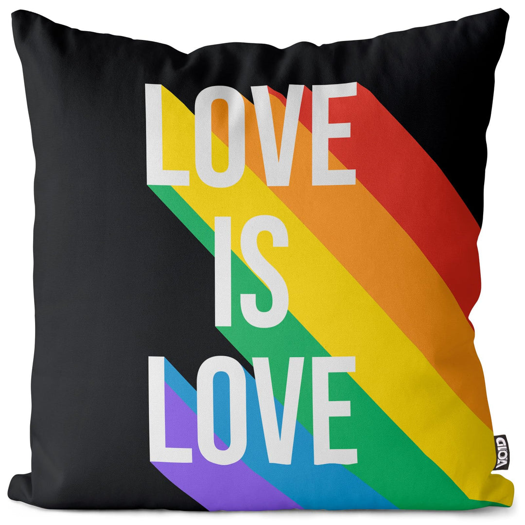 VOID Pride Love is Kissenbezug Kissenhülle Polyester wasserfest Outdoor Indoor, Kissen Grösse:50 x 5