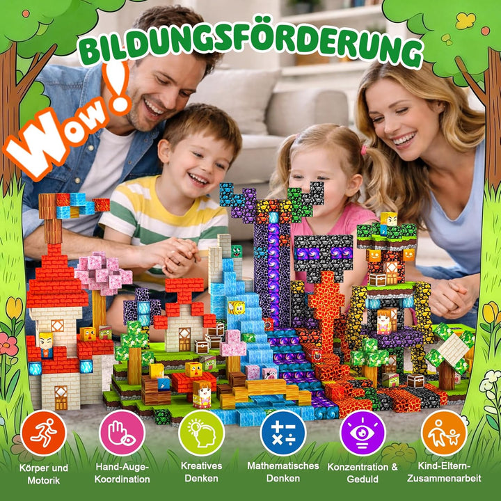 Magnetische Bausteine 100 PCS 2CM Magnetbausteine für Kinder ab 3 Jahre Blocks, Montessori Spielzeug