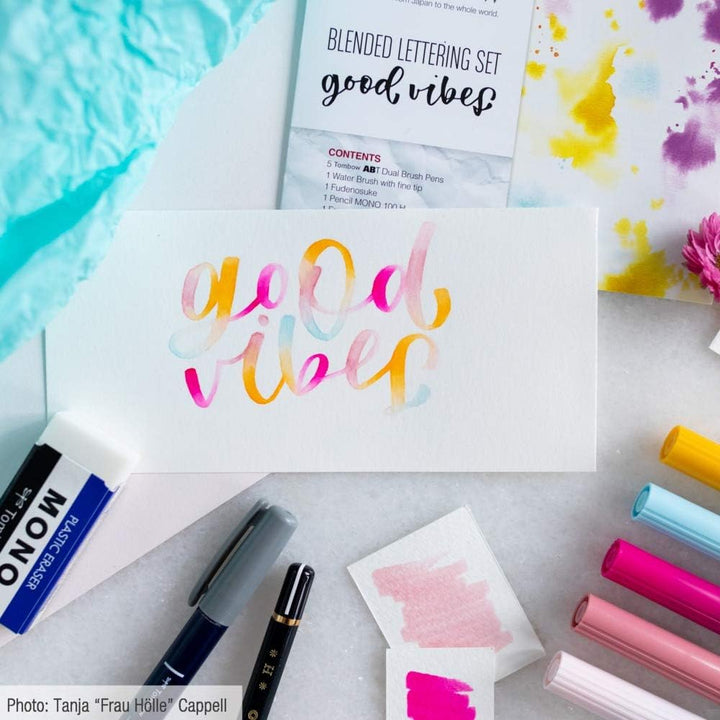Tombow BS-FH2 Blended Lettering Set Good Vibes, 1 Stück (1er Pack)