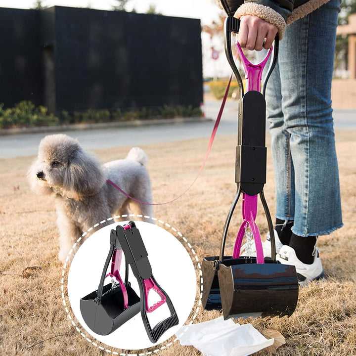 Hundekotschaufel, 60cm Faltbarer Haustier Hund Hundekotgreifer Tragbare mit langem Griff, Haustier S