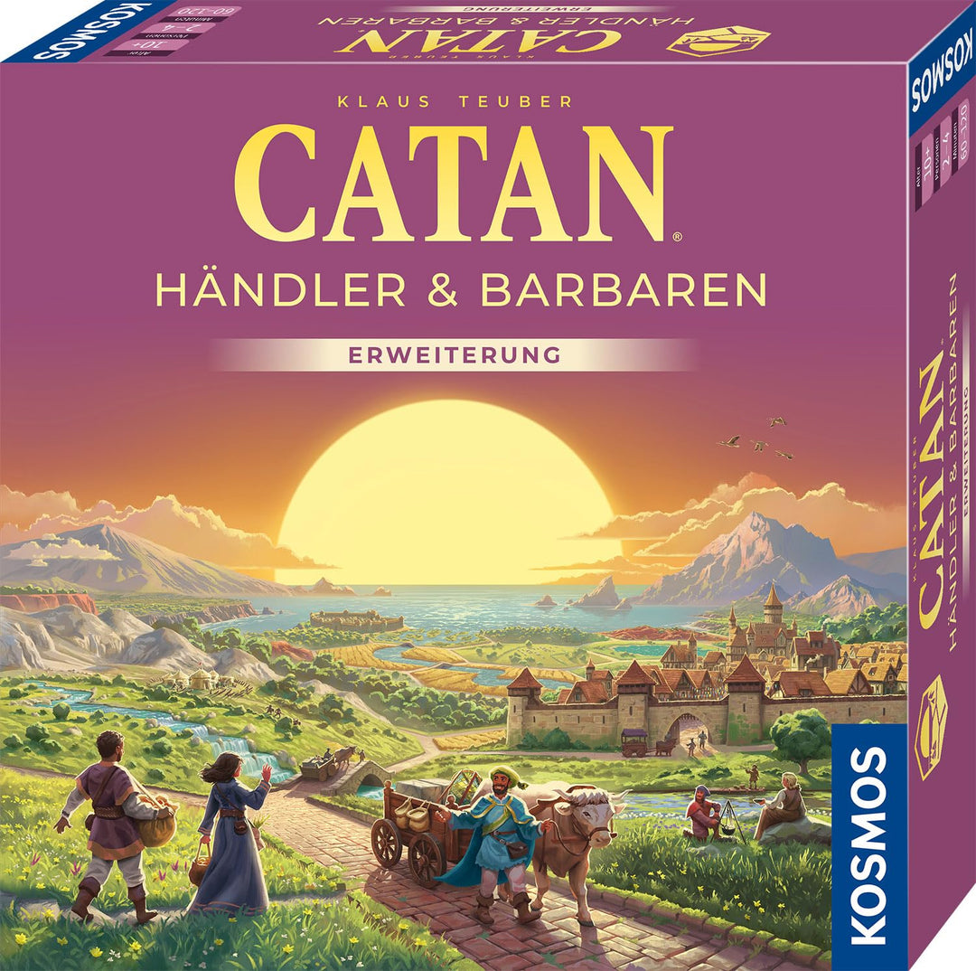Kosmos 685140 Catan - Händler &amp; Barbaren, Erweiterung zu Catan - Das Spiel, Brettspiel für 3-4 Perso