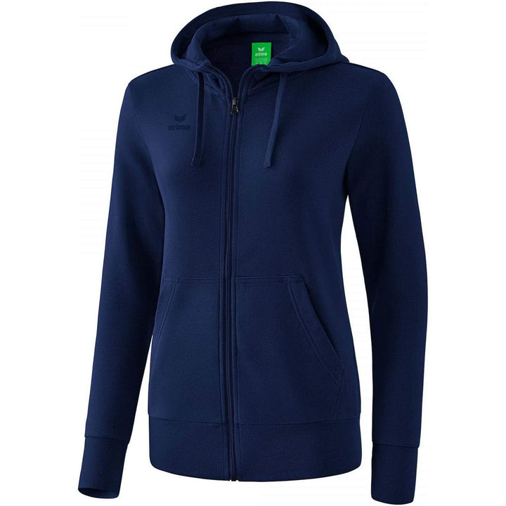 Erima Damen Basic Kapuzensweat Jacke 34 New Navy, 34 New Navy