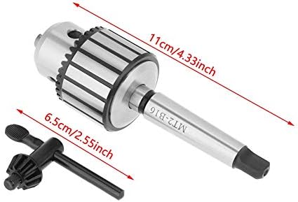 Zahnkranzbohrfutter, 1-13mm Bohrfutter Selbstanzug Keyless MT2-B16 Dorn für Drehmaschine MT2, zum Ze