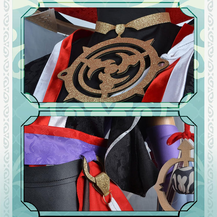 OSIAS Genshin Impact Cosplay Kostüm, verbesserte Version mit hochwertigen Stoffen, Accessoires und P
