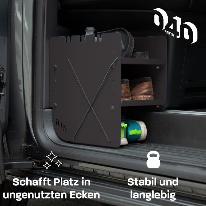 Schuhregal SCHWARZ BEIFAHRERSEITE Zubehör passend für VW T5 T6 T6.1 California Schuhorganizer Schuht