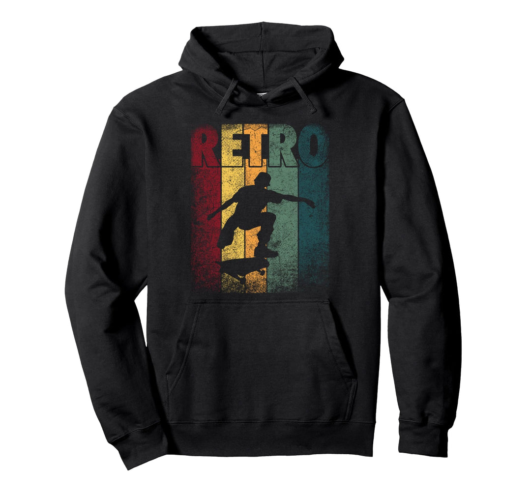 Skater Skateboard Shirt Vintage Retro Style Herren Jungen Geschenk Pullover Hoodie