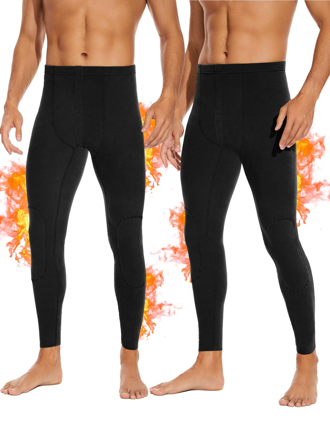 SIMIYA Lange Unterhosen Herren, Thermohose Gefütterte Unterhosen Männer Lang, Extra Warm Thermounter