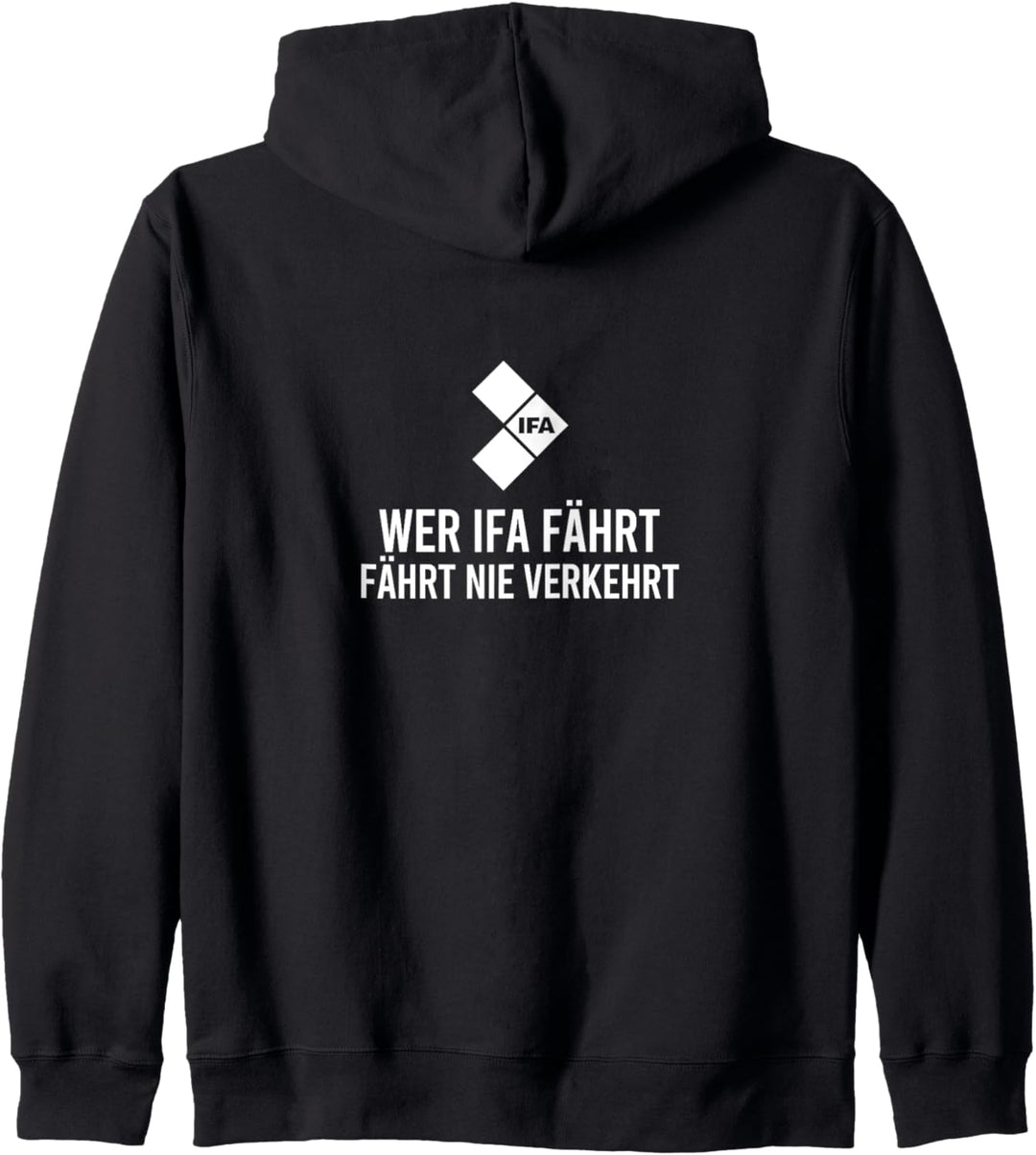 Wer IFA Fährt Spruch DDR Ostdeutsch Zweitakt Motor Geschenk Kapuzenjacke