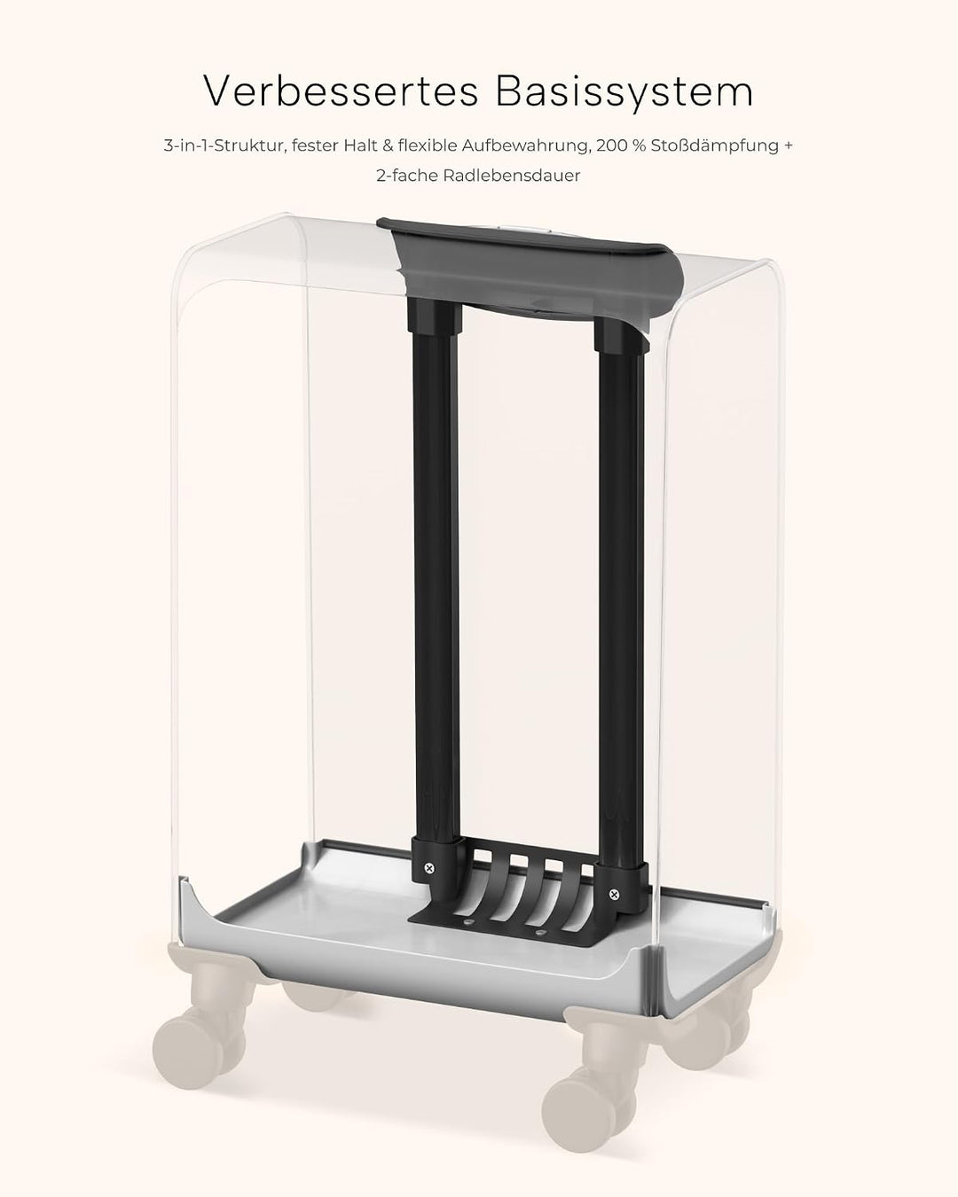 COOLIFE Grosser Koffer Weichschale 80cm,109L, StoffkofferTSA,1800D Material | wasserabweisendes, Wei