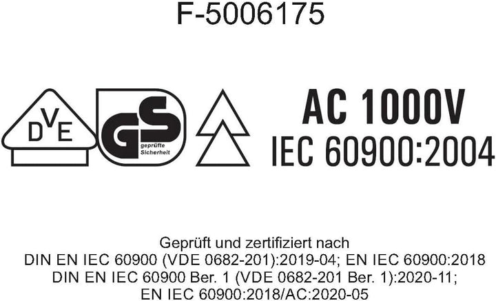 VDE Spitzzangenset, 3 VDE-Spitzzangen, 6"/170mm & 8"/210mm | Gerade und 45° abgewinkelt, Abgewinkelt
