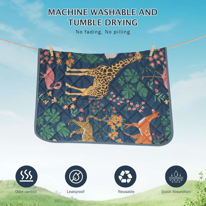 IEUUMLER 2 Stück Waschbar Haustier Urinunterlage, Wiederverwendbare Welpenunterlagen Matte für Hunde