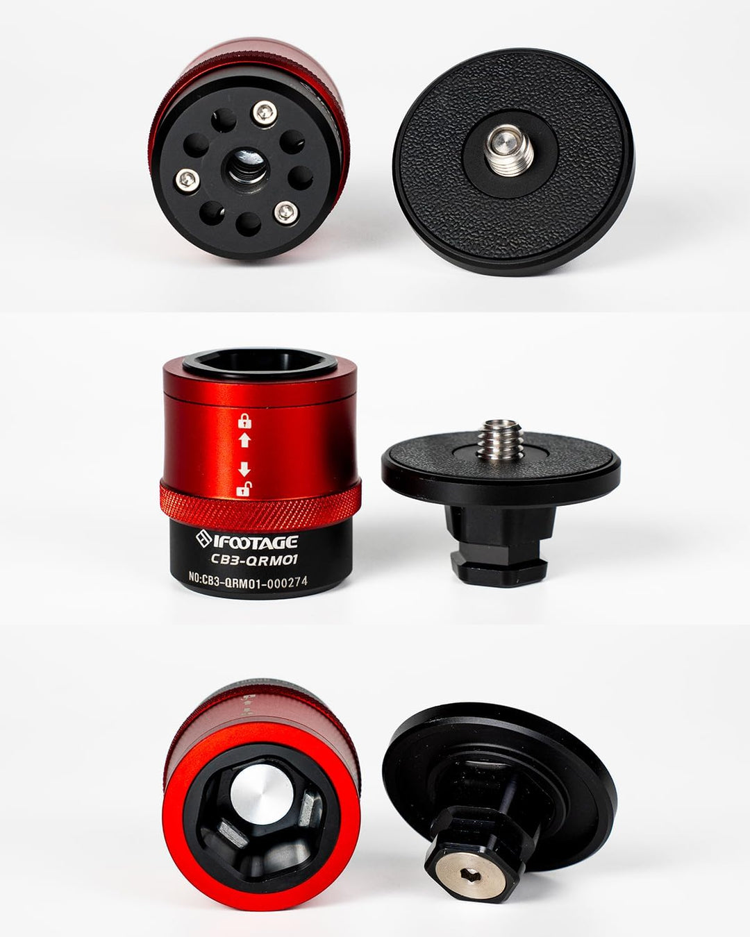 Die IFOOTAGE Cobra 3 Quick Release Mount CB3-QRM01