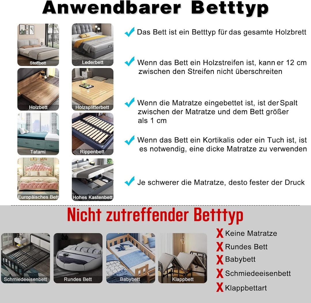 UISEBRT Bettgitter Bettschutzgitter 200cm für Kinder Bett rausfallschutz Kinder Höhenverstellbar Kin