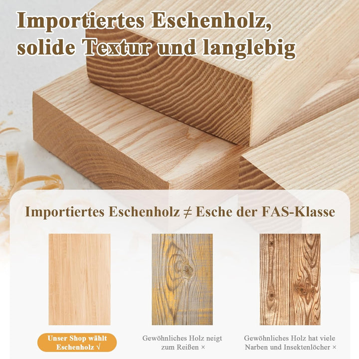danpinera Runder Beistelltisch, Akzenttisch mit Metallbeinen und Holztablett, Kleiner runder Beistel