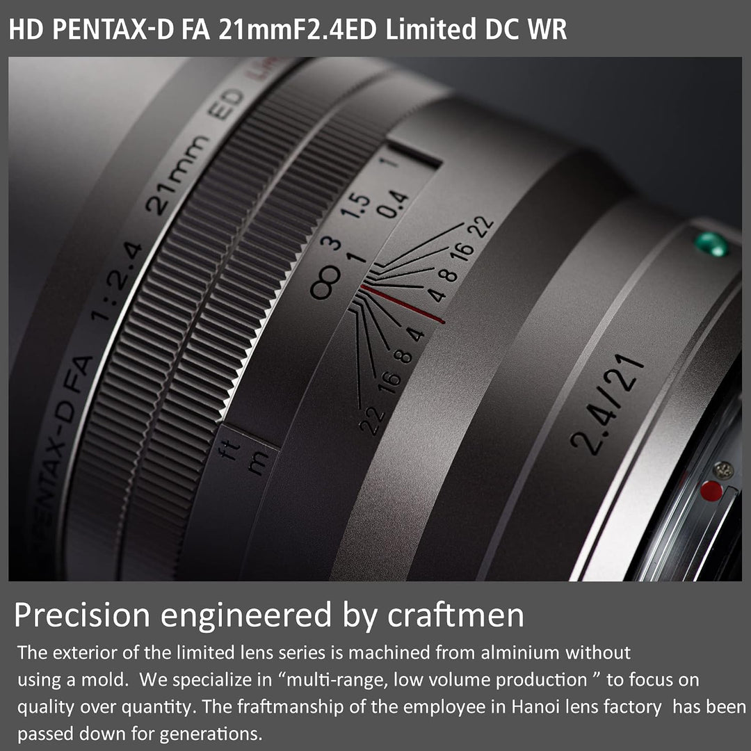 HD PENTAX-D FA 21mmF2.4ED Limited DC WR in Silber Ultra-Weitwinkel-Objektiv mit Festbrennweite [Zur