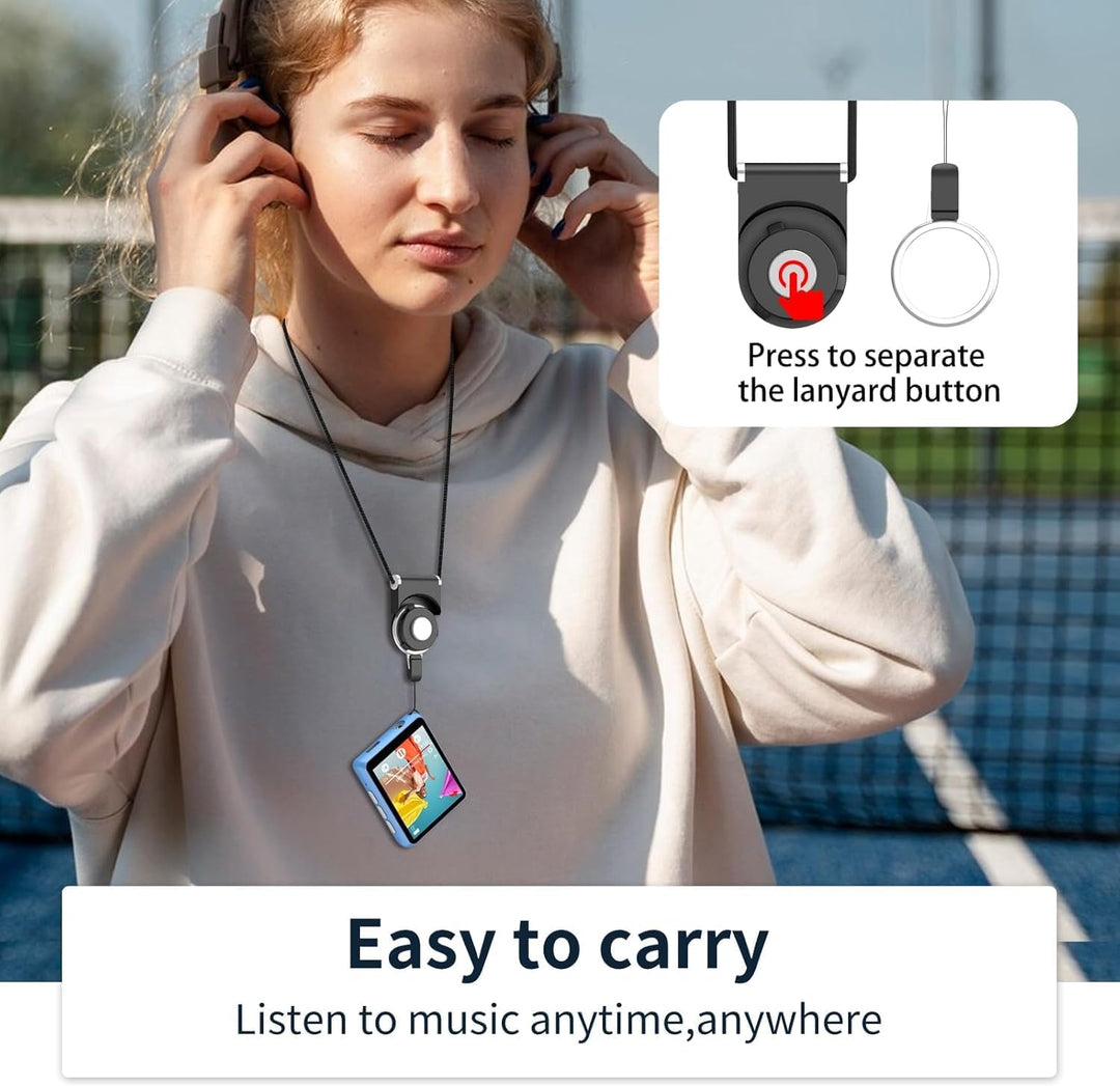 64GB MP3 Player Bluetooth 5.3, Mini Music Player mit Lautsprecher, FM Radio, Diktiergerät, E-Book, H