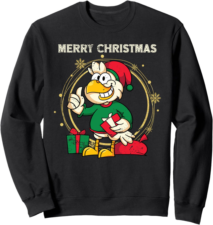 Geschenk für Bauern Weihnachten Bauernhof Tier Huhn Sweatshirt