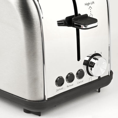 Girmi TP57 Toaster, 800 Watt, Gehäuse und Zange Edelstahl, silber