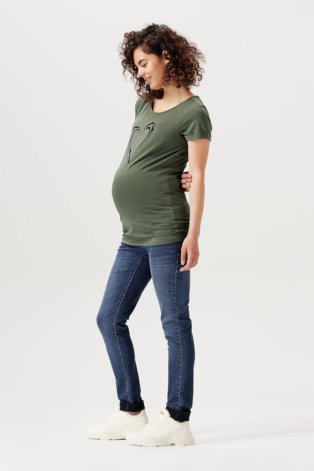 Supermom Damen Austin Over The Belly Skinny Jeans 27 Blue Denim - P327, 27 Blue Denim - P327