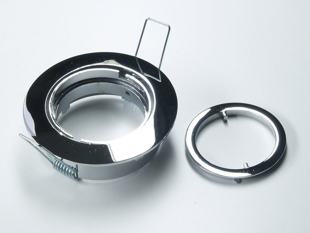 Kamilux 3er Set Einbaustrahler/Spot Bajo in chrom glänzend, Halogen oder LED geeignet, inkl. GU10 Fa