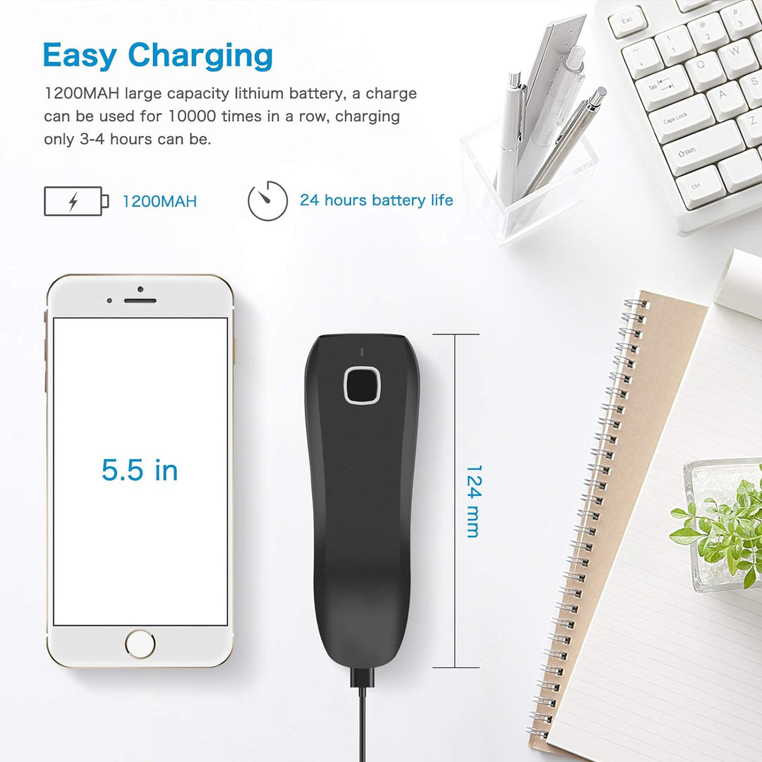 NETUM C990 Bluetooth 2D QR Barcode Scanner Wireless kompatibel mit kleine Tasche USB 1D 2D QR Code S