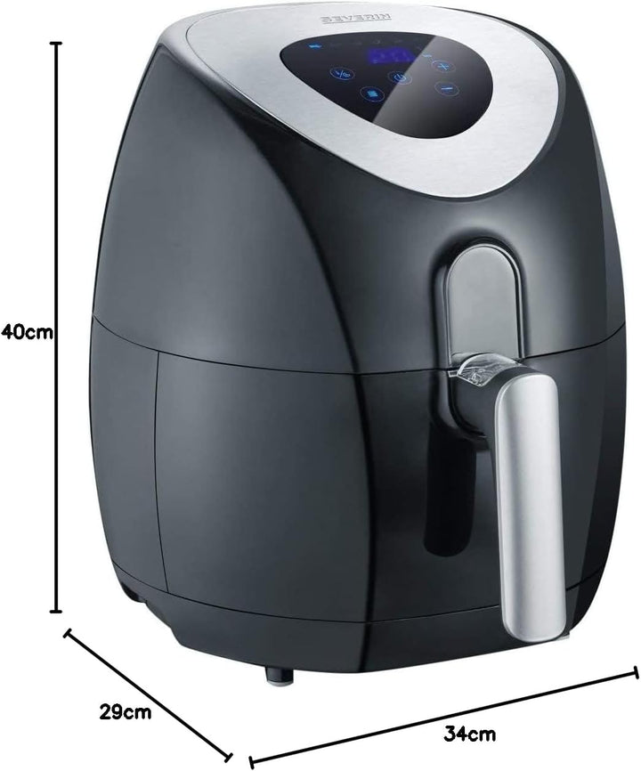 SEVERIN Heissluftfritteuse mit 6 Automatikprogrammen, Airfryer zum Frittieren ohne Fett, innovative