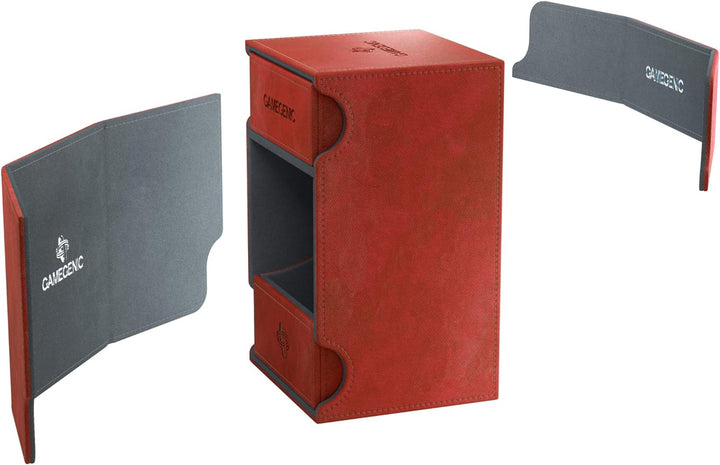 Gamegenic Watchtower 100-Card Convertible Deck Box, Red Rot, Rot