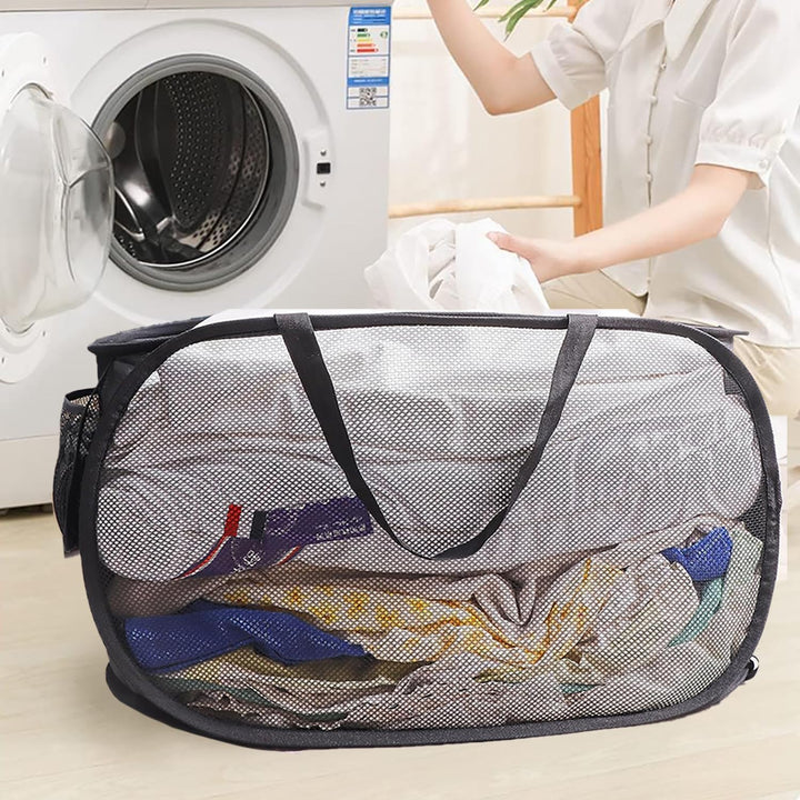 Pop Up Wäschekorb Faltbarer Wäschekorb 2 Stk(36 * 36 * 58 Cm) Wäschetonne Wäschekorb klappbar mit Gr