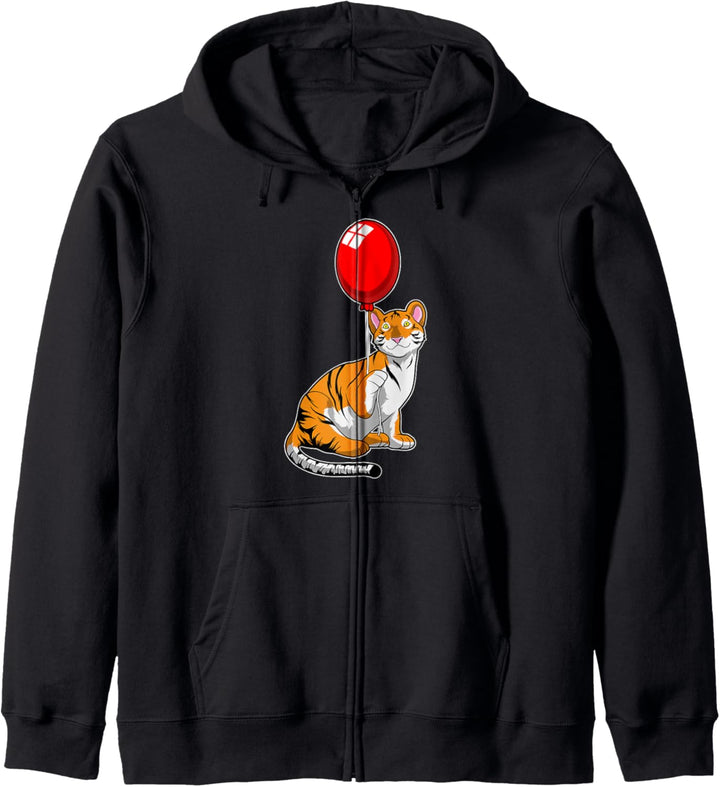 Tiger Luftballon Kapuzenjacke