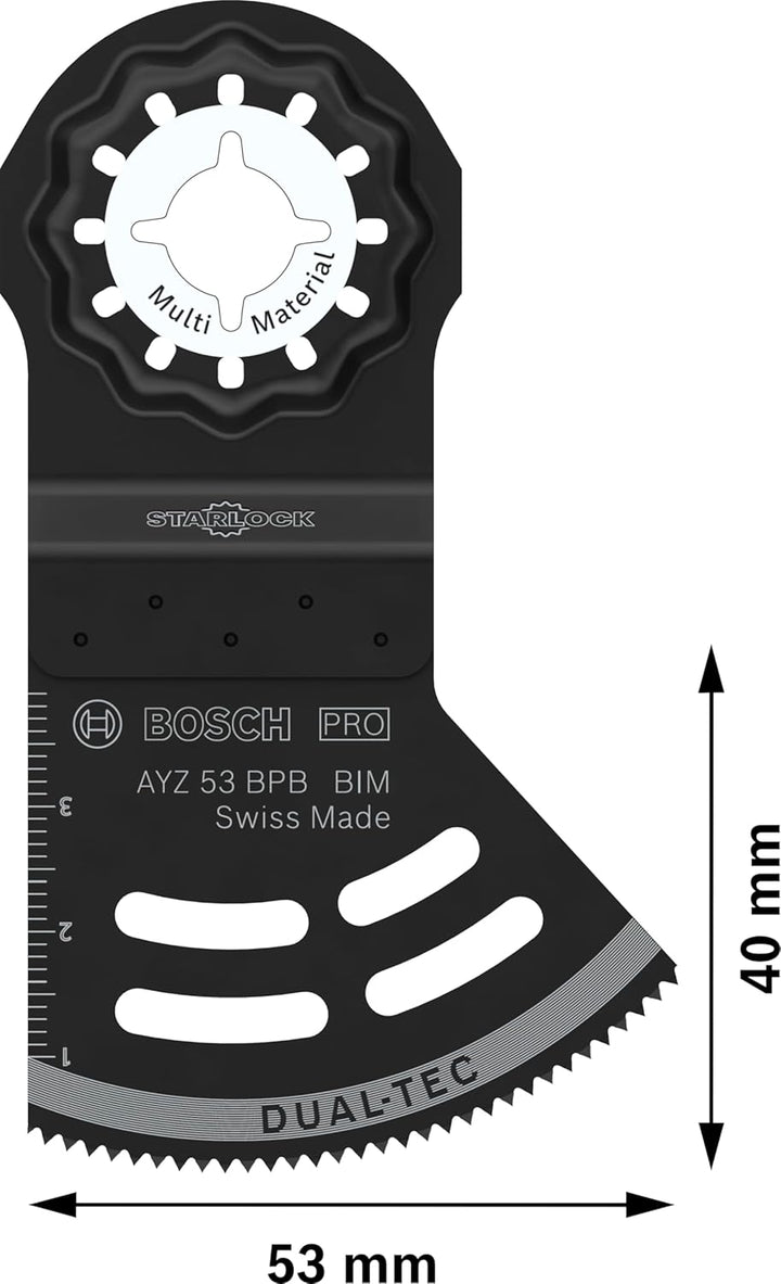 Bosch 1x PRO Multi Material AYZ 53 BPB Blatt für Multifunktionswerkzeuge (für Gipskartonplatte, Holz