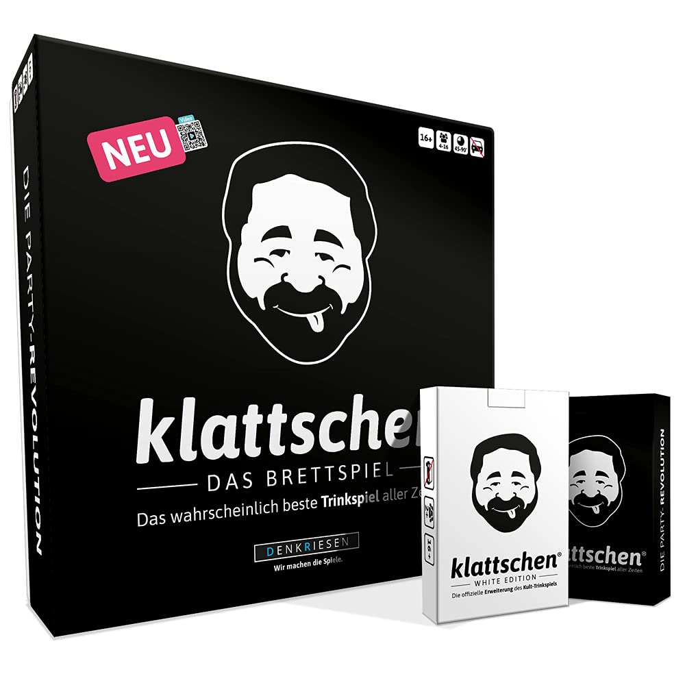 DENKRIESEN - klattschen® MEGA-Pack -klattschen Brettspiel, klattschen & klattschen White Edition - D