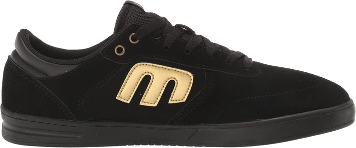 Etnies Herren Windrow Low Top Skateschuh 42.5 EU Schwarz Goldfarben, 42.5 EU Schwarz Goldfarben