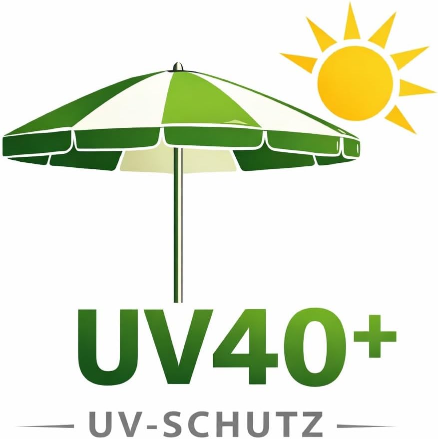 Madison XXL Sonnenschirm Sumatra 400 Off White, mit UV-Schutz 40 Plus