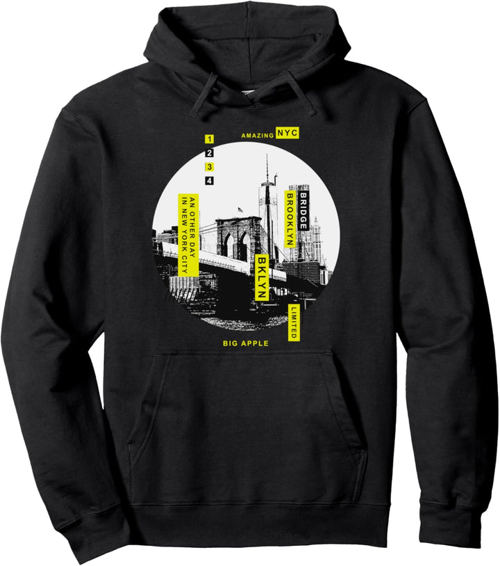New York City Brooklyn Grafik-T-Shirts & coole Designs Pullover Hoodie
