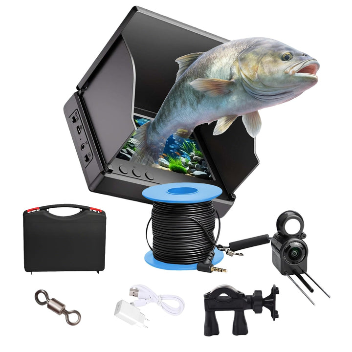 Unterwasserkamera Angeln Tragbarer Fischfinder mit IPS Display, IP67 Unterwasser Kamera mit 4,3-Zoll
