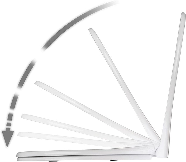 BadeStern Antibakterielle WC-Sitze: 2er-Set Universal-WC-Sitze, O-Form, Absenkautomatik (Automatisch