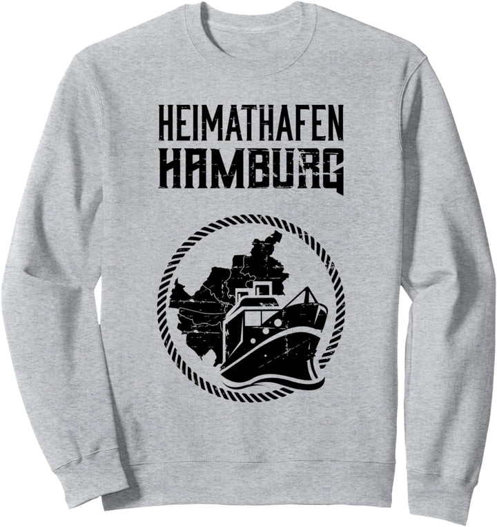 Heimathafen Hamburg Moin Hamburger Küste Nordsee Geschenk Sweatshirt