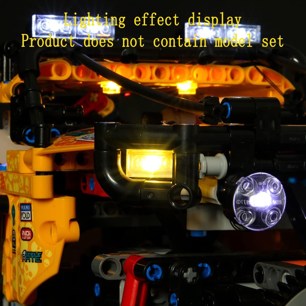 GEAMENT Licht-Set Kompatibel mit Lego 4x4 Allrad Xtreme-Geländewagen (4X4-treme Off-Roader) - Beleuc