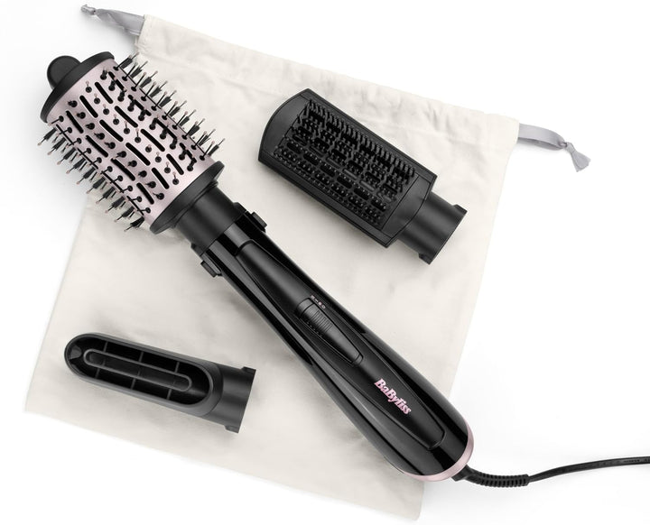 BaByliss Style Smooth 1000, 3-in-1 Warmluftbürste zum Föhnen, Glätten und für Volumen, 1000W, AS128E