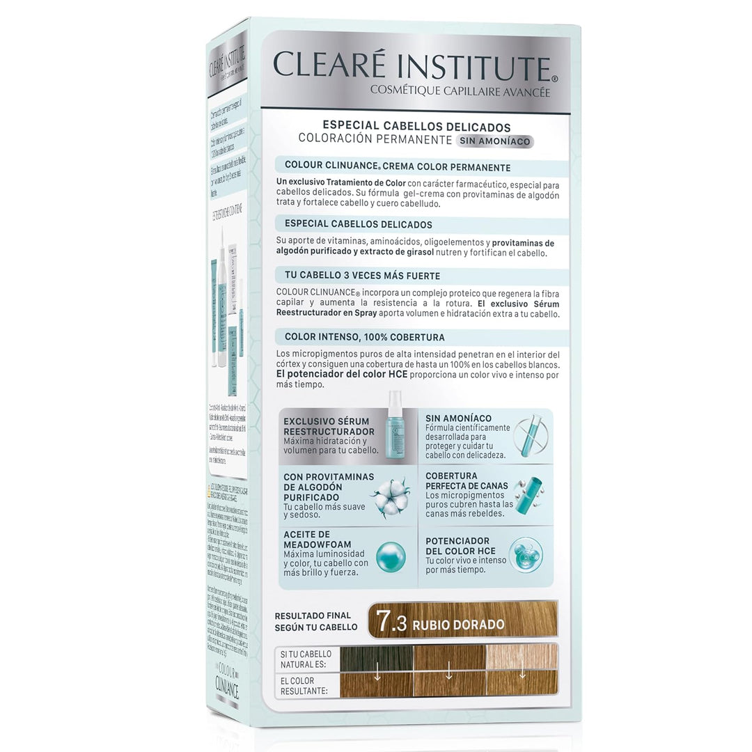 Colour Clinuance | Haarfärbemittel für Empfindliches Haar 7.3 Goldene Blondine, 7.3 Goldene Blondine