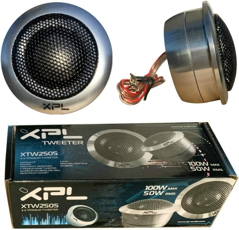 XPL XTW2505 Paar Tweeter 50 watt rms und 100 watt max von 5,70 cm des diameters 2" alluminium und Ti