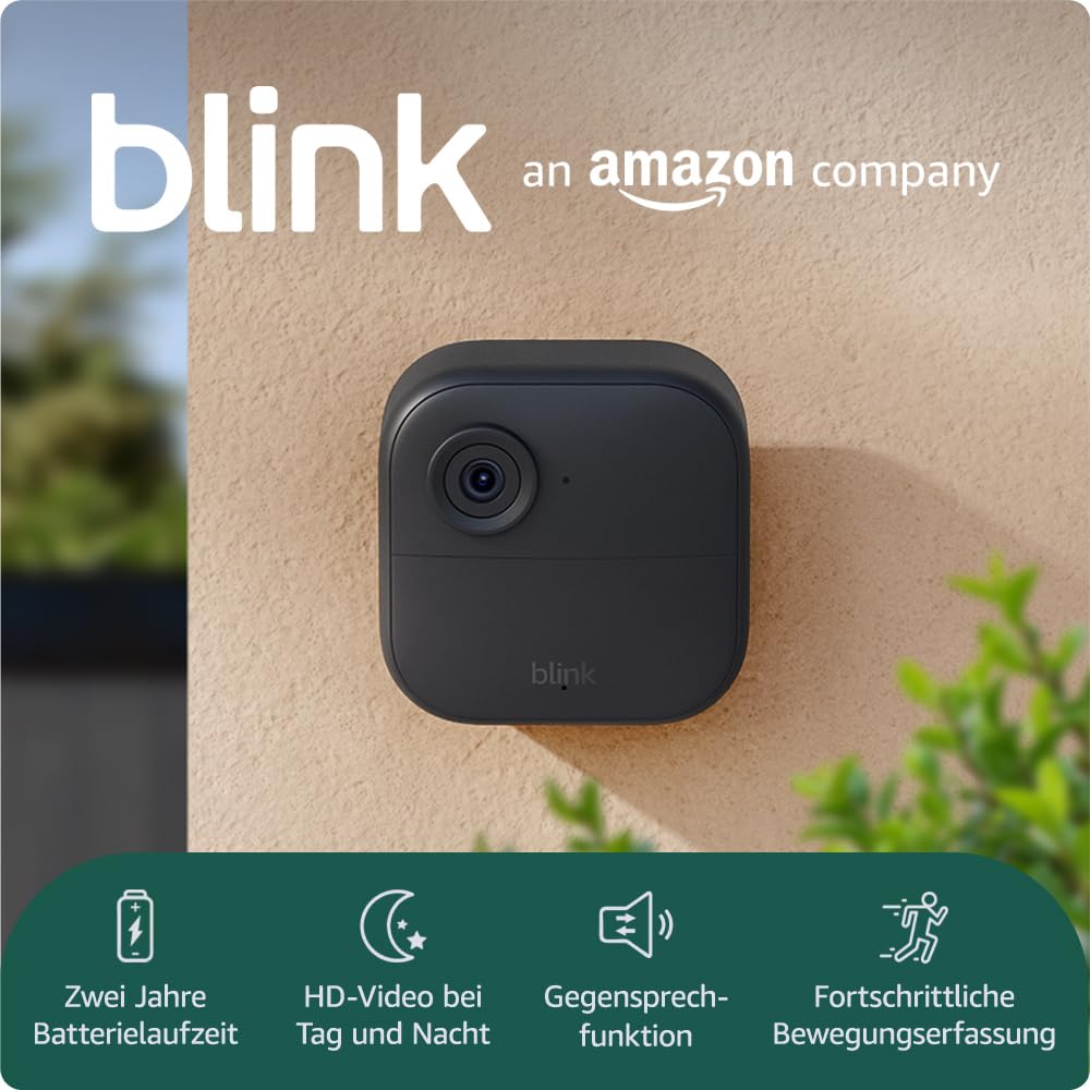 Blink Aussenkamera 4 mit Blink Videotürklingel, inkl. Sync-Basismodul 2 Kameras mit 0 € Videotürklin