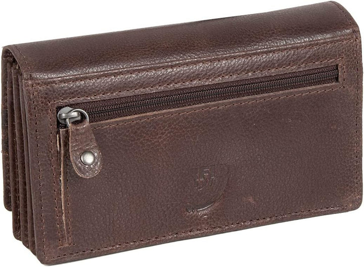 MUSTANG Asti Leather Wallet Side Opening Dark Brown