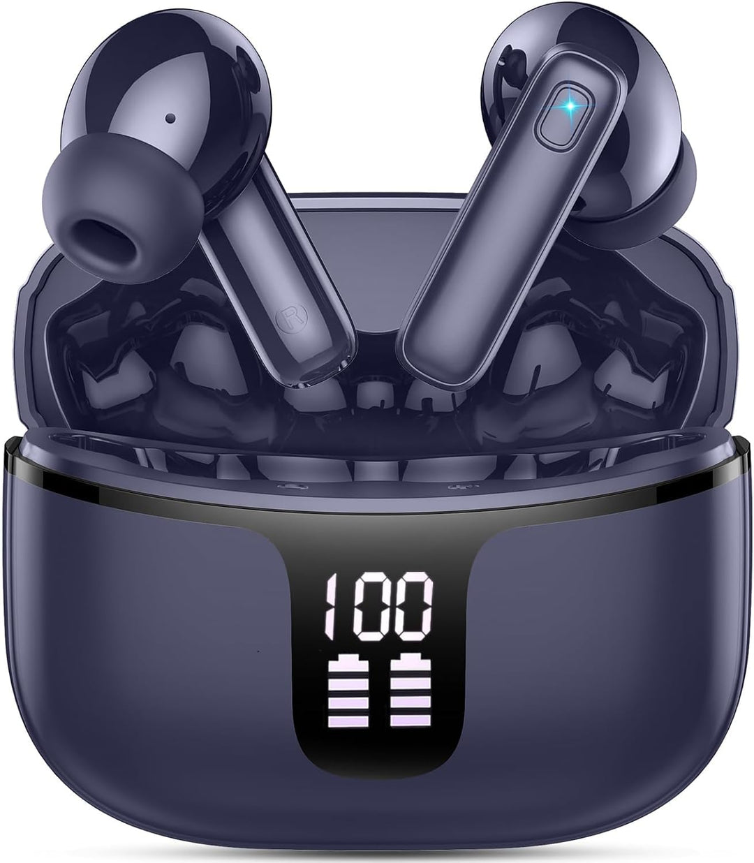Bluetooth Kopfhörer, Kopfhörer Kabellos Bluetooth 5.3 mit HD Mic Stereo HiFi, In Ear Kopfhörer 40H S