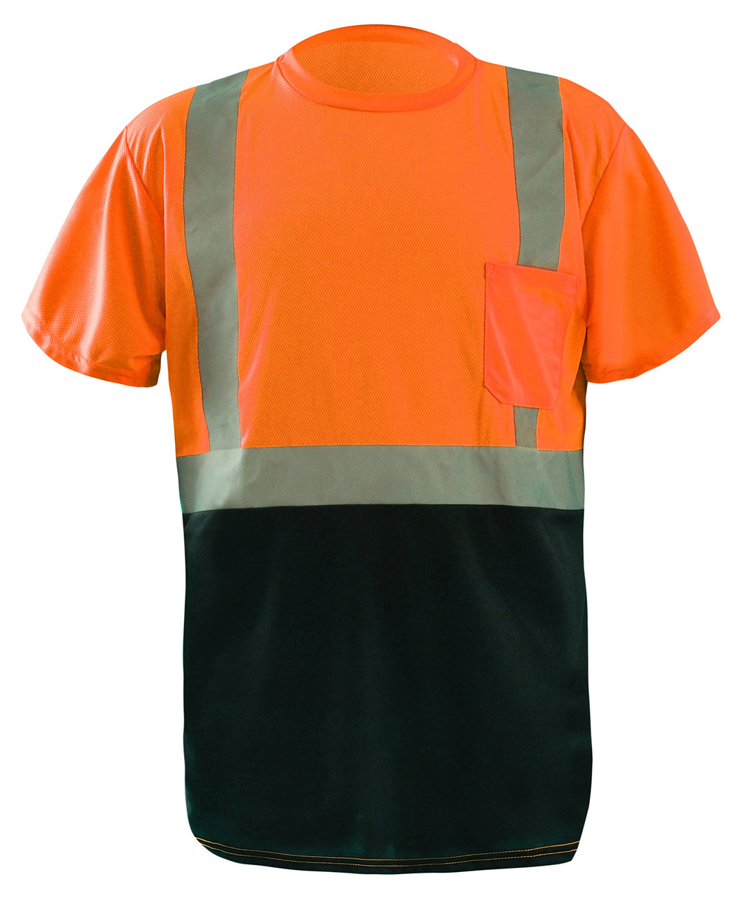 Occunomix LUX-SSETPBK-OM Classic Standard Short Sleeve Wicking Birdseye Black Bottom T-Shirt Klasse