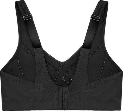 Glamorise Damen Full Coverage Bra 75B Schwarz, 75B Schwarz