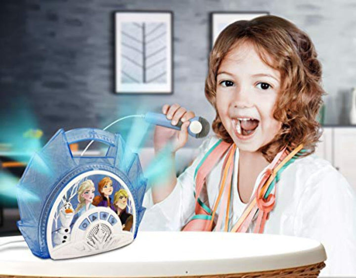 Disney Eiskönigin 2 / Frozen 2 Karaoke Maschine mit Mikrofon für Kinder - eKids FR-115V2
